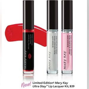 Cherry Ultra Stay Lip Lacquer Kit - Limited Edition Mary Kay - Discontinued.
